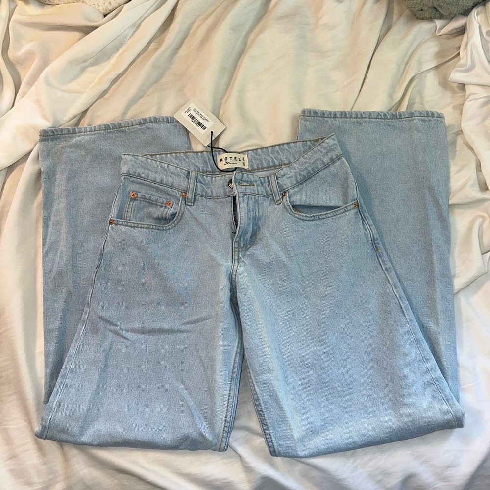 Motel Rocks Light Blue Denim Jeans